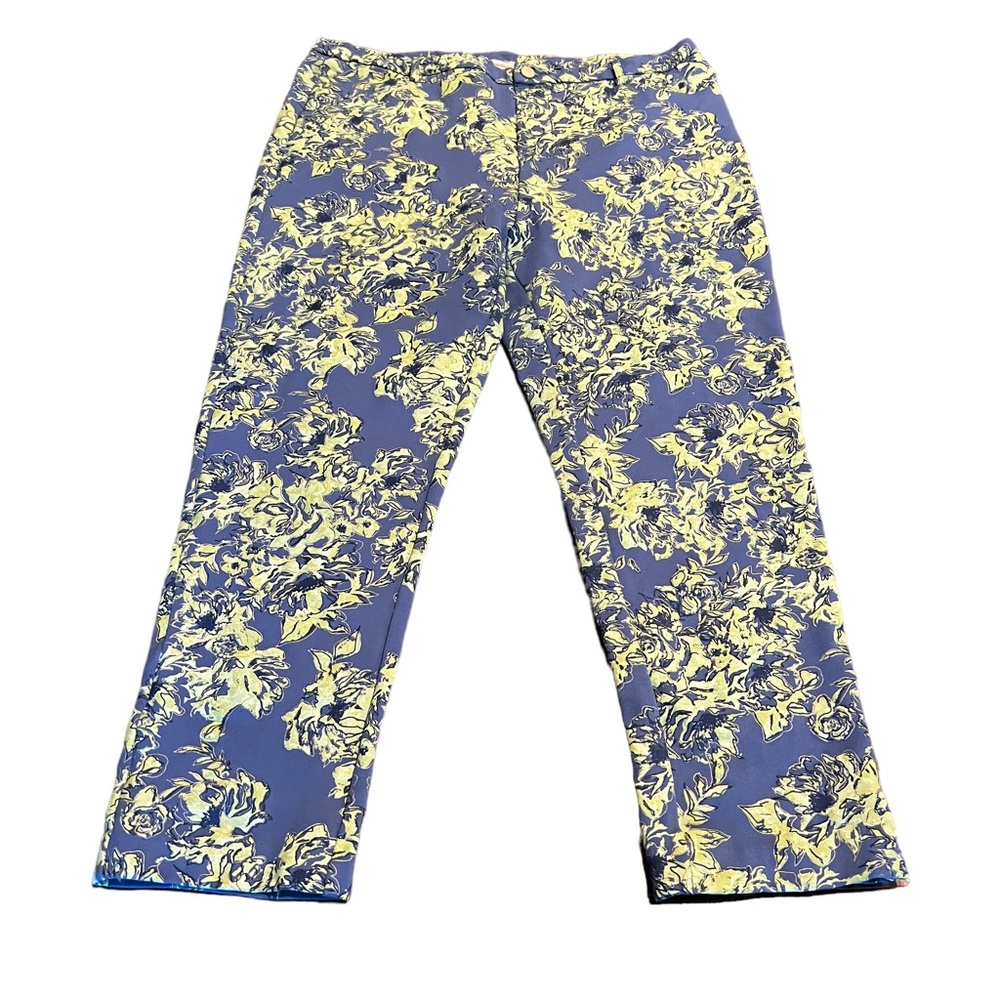 Soft Surroundings Elisabetta Stretch Floral Print Pants Size XL